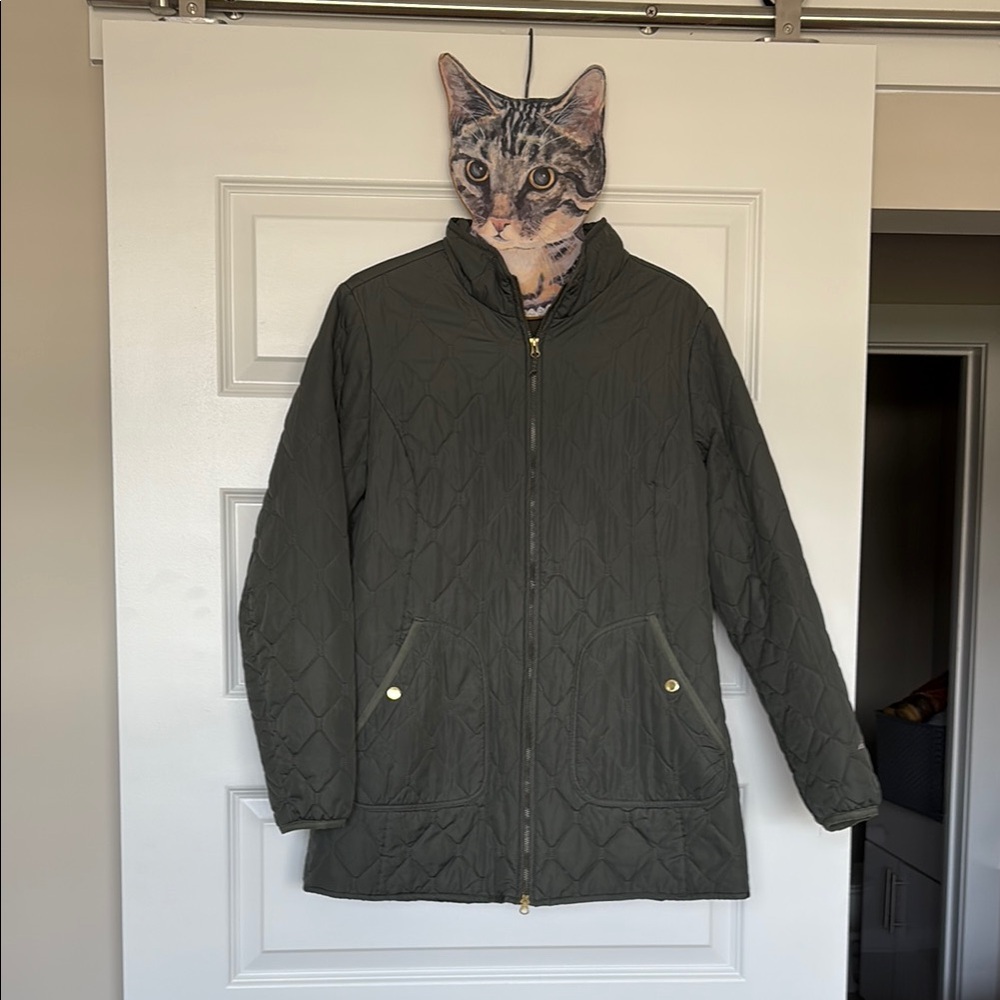 Eddie Bauer Olive Green Quilted hunting Jacket